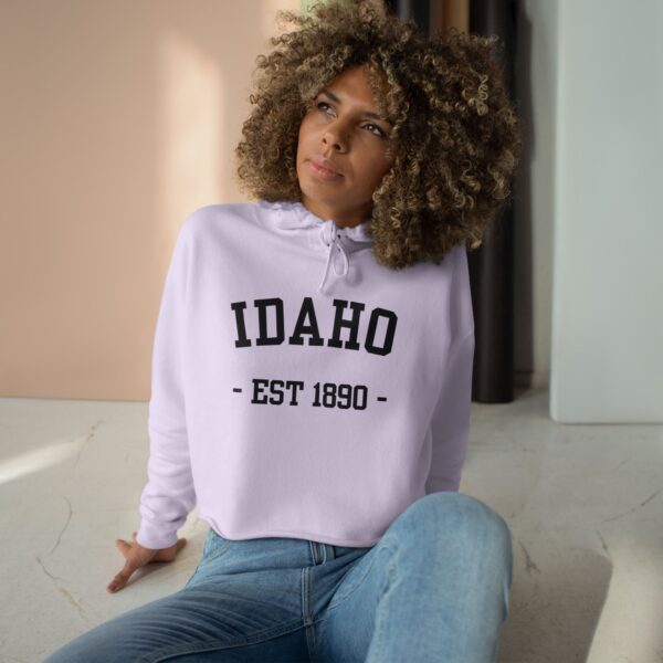 IDAHO - EST CROP TOP HOODIE