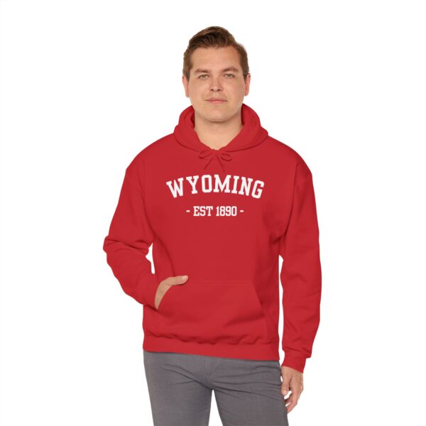 WYOMING - EST. GILDAN UNISEX HEAVY BLEND HOODIE